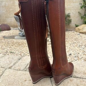 Ariat Ryman knee-high wedge boots NWT